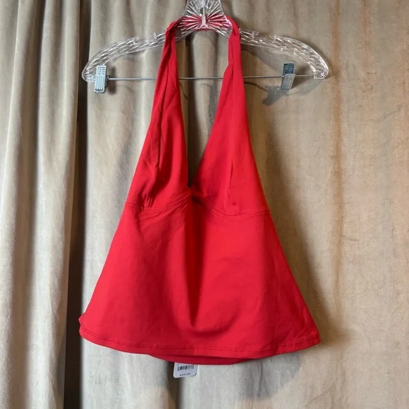 Free People intimately Still here halter top Red Camisole shirt - Picture 2 of 5